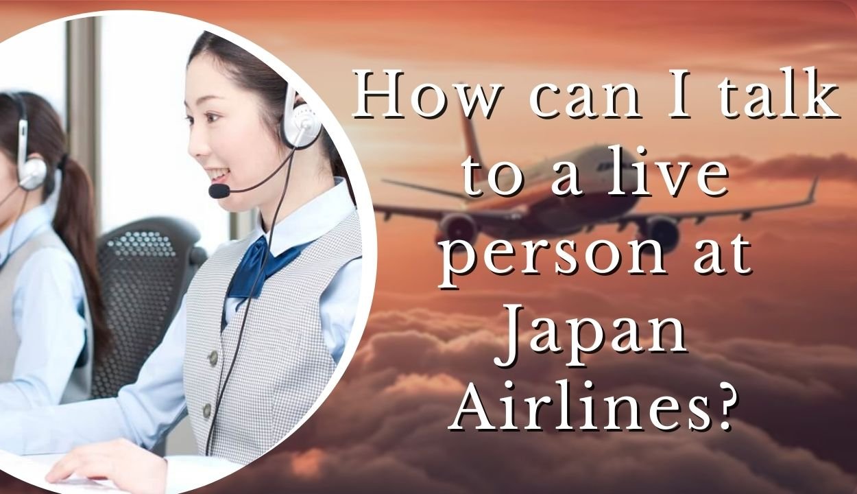 How can I talk to a live person at Japan Airlines?